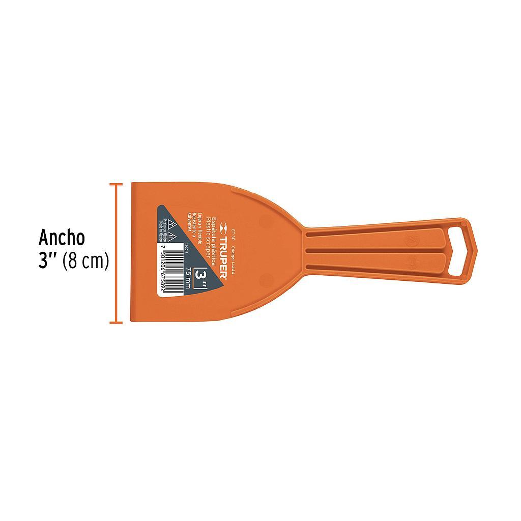 ESPATULA DE PLASTICO 3 FLEXIBLE TRUPER