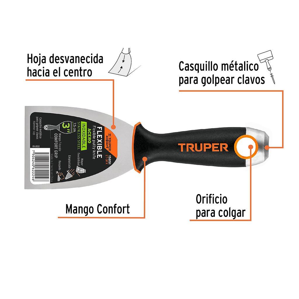 ESPATULA FLEXIBLE 3" ACERO INOXIDABLE COMFORT GRIP EXPERT