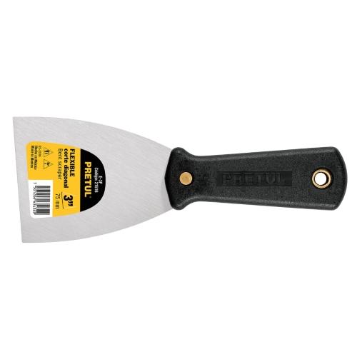 ESPATULA FLEXIBLE 3 MANGO PLAST. PRETUL