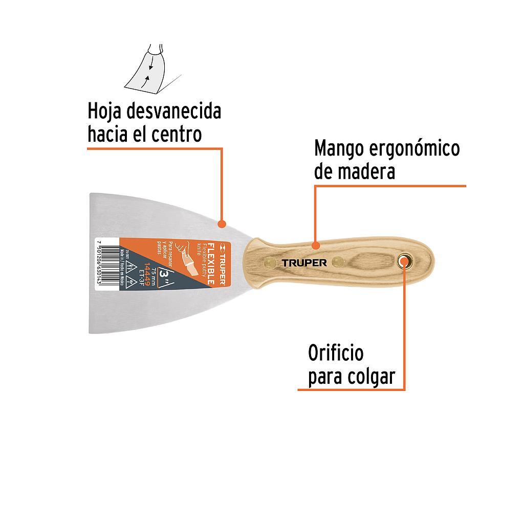 ESPATULA FLEXIBLE ANCHO 3 TRUPER