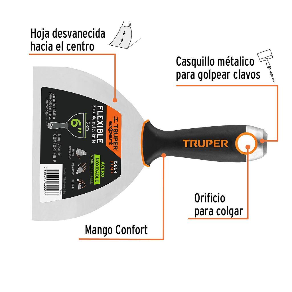 ESPATULA FLEXIBLE 6 ACERO INOX TRUPER