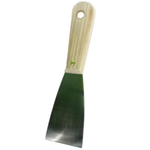 ESPATULA RIGIDA 2" CON MANGO DE MADERA TRUPER