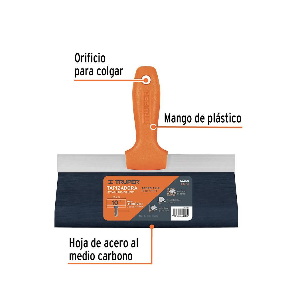 ESPATULA TAPIZADORA DE 10" ACERO AL MEDIO CARBONO TRUPER