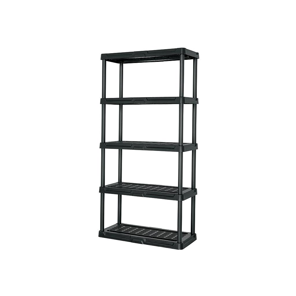 ESTANTE PLÁSTICO 5 REPISAS CAPACIDAD 35 kg  92 X 43 X 185 cm  PRETUL