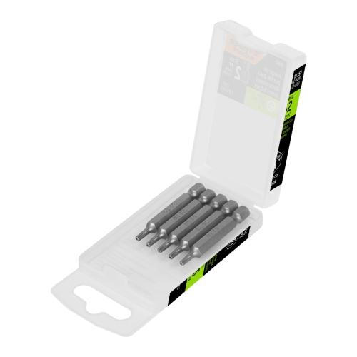 ESTUCHE 5 PUNTAS 1/4 TORX LARGO 2 TRUP