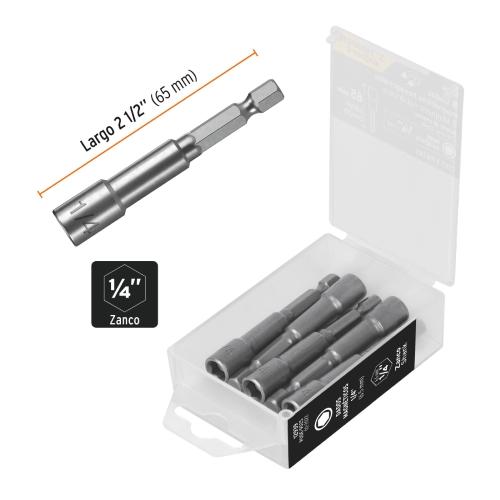 ESTUCHE C/5 DADOS MAGNETICOS 1/4 TRUPER