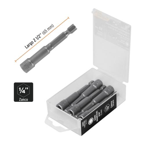 ESTUCHE C/5 DADOS MAGNETICOS 3/16TRUPER