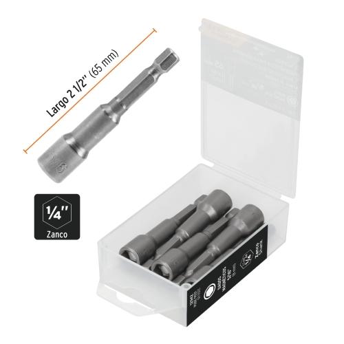 ESTUCHE C/5 DADOS MAGNETICOS 5/16TRUPER
