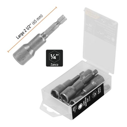 ESTUCHE C/5 DADOS MAGNETICOS 7/16TRUPER