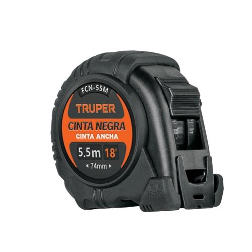FLEXOMETRO CONTRA IMPACTOS 5.5 m CINTA NEGRA 25 mm TRUPER