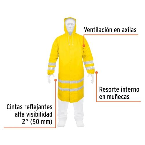 GABARDINA IMPERMEABLE DOBLE CAPA CON REFLEJANTE G TRUPER