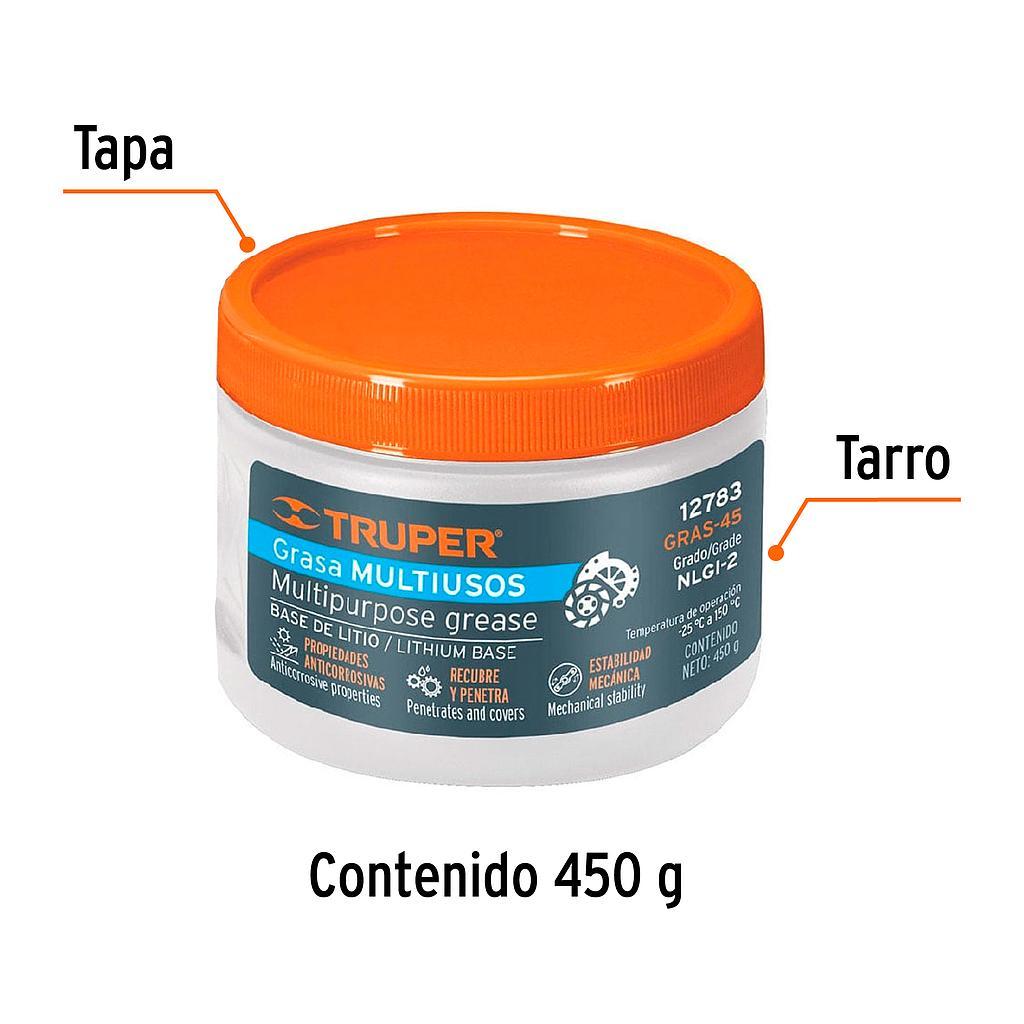 GRASA LUBRICANTE MULTIUSOS BASE LITIO 450 G TRUPER
