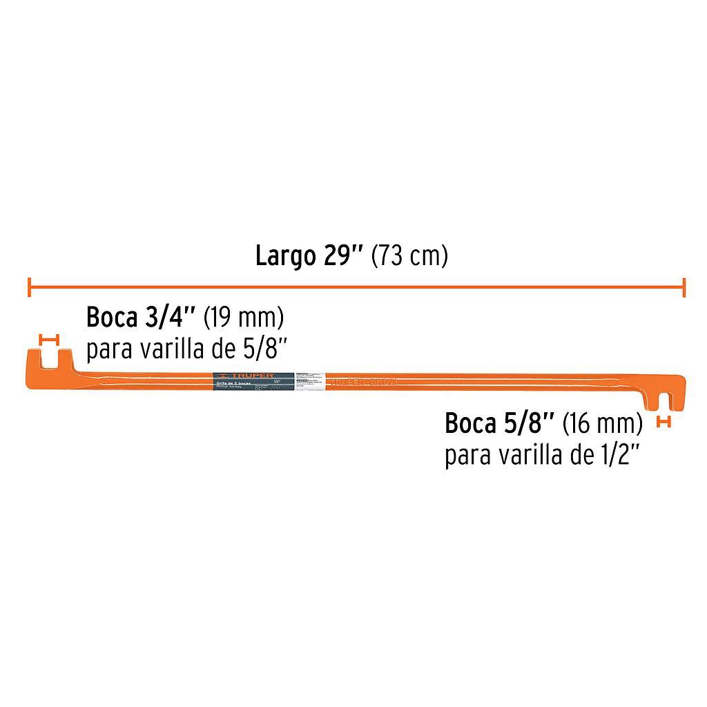 GRIFA 2 BOCAS 5/8 Y 3/4 TRUPER