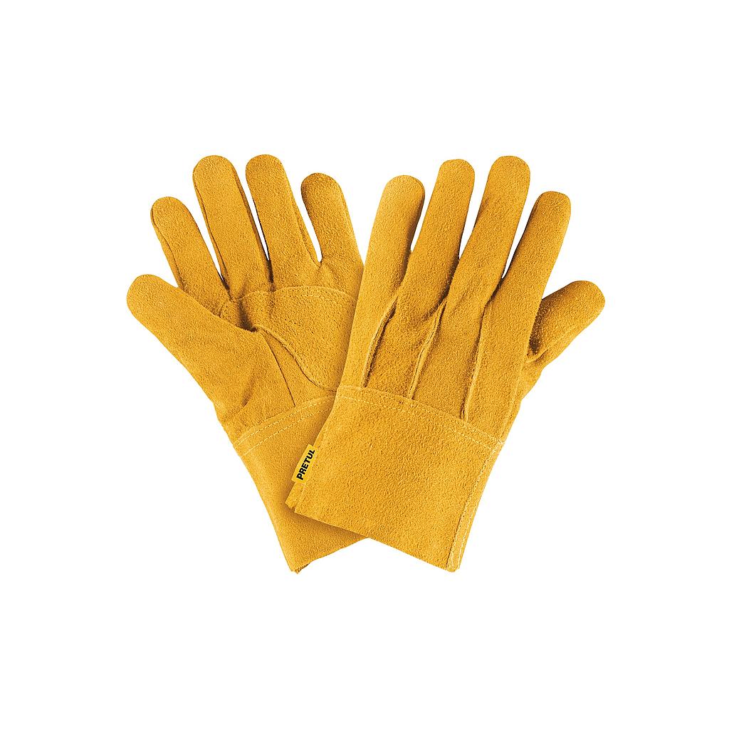 GUANTES DE CARNAZA  CORTOS  UNITALLA  PRETUL