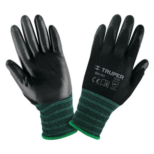 GUANTE DE NYLON C/RECUBRIMIENTO DE NITRILO LISO ALTA SENSIBILIDAD GDE TRUPER