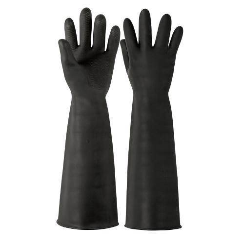 GUANTE LATEX USO INDUSTRIAL PUÑO EXTRALARGO MED NEGRO TRUPER