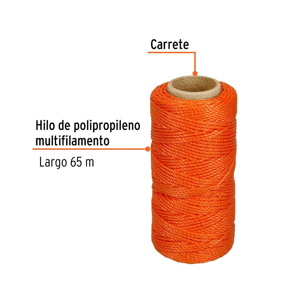 HILO PARA ALBAÑIL 65 MTS NARANJA TRUPER