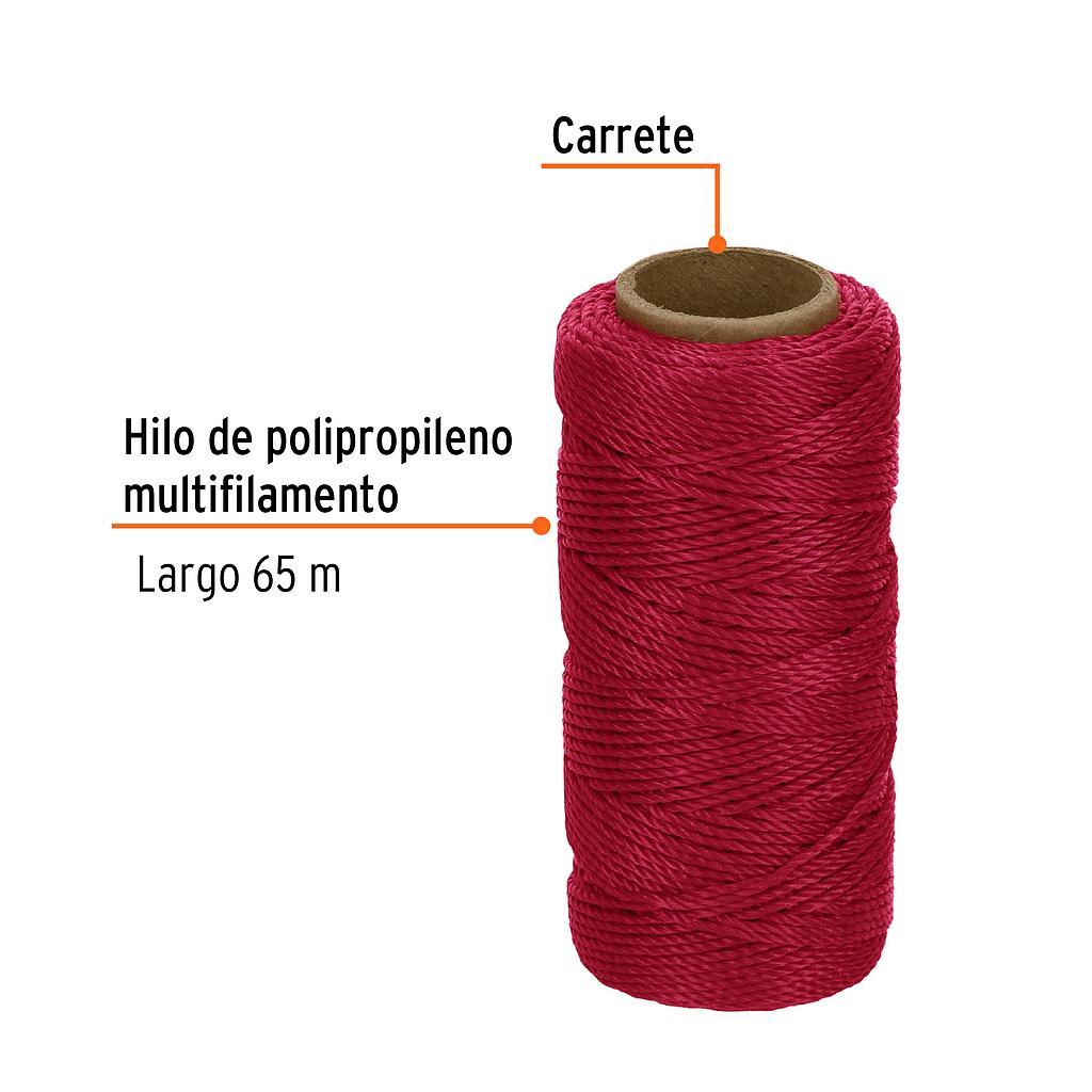 HILO PARA ALBAÑIL 65 MTS ROJO TRUPER