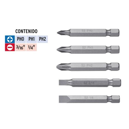 JGO 5 PUNTAS COMBINADAS LARGO 2 TRUPER