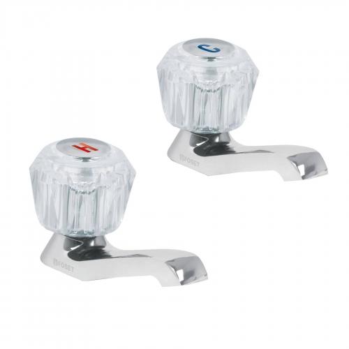 JUEGO DE 2 LLAVES INDIV P/LAVAB ACRIL FOSE