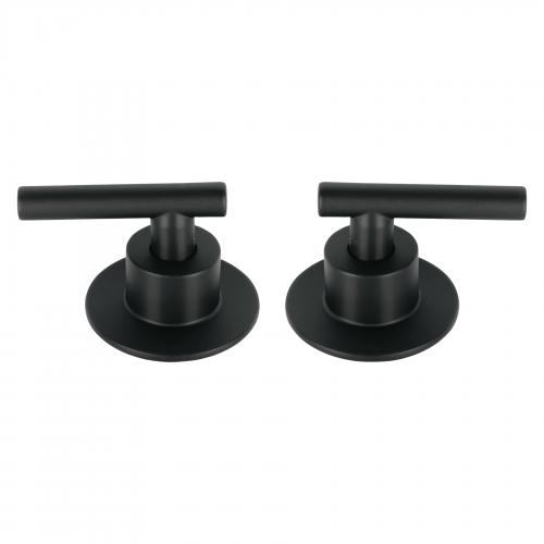 JUEGO MANERAL NEGRO MATE PARA REGADERA FOSET