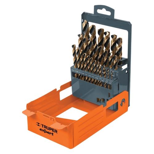 JUEGO DE 29 BROCAS HSS PARA METAL EN ESTUCHE TRUPER EXPERT