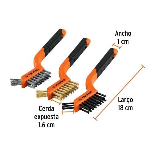 JUEGO DE 3 MINICEPILLOS TRUPER