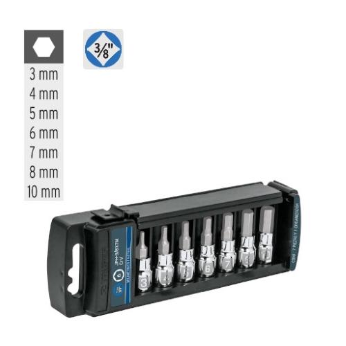 JUEGO DE 7 DADOS PUNTA HEXAGO MM TRUPER