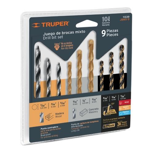 JUEGO DE 9 PZ DE BROCAS TRUPER