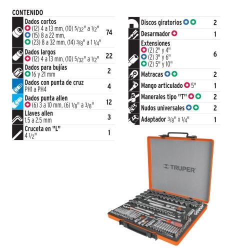 JUEGO DE DADOS 135 PZ TRUPER