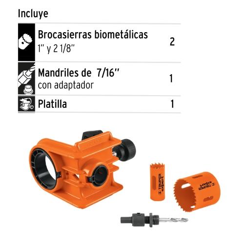 KIT PARA INSTALAR CERRADURAS 4PZ TRUPER