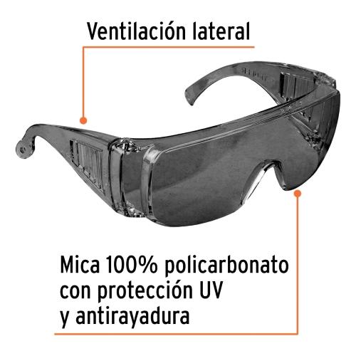 LENTE DE SEGURIDAD NEGRO TRUPER