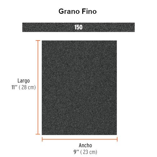 LIJA DE AGUA GRANO 150 DE CARBURO DE SILICIO TRUPER