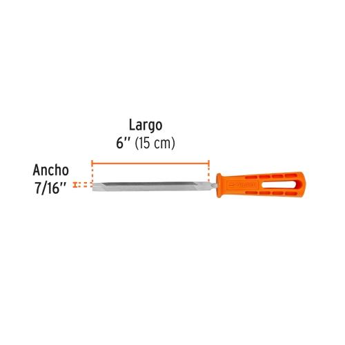 LIMA TRIANGULO PESADO 6" 34 DPP CON MANGO TRUPER
