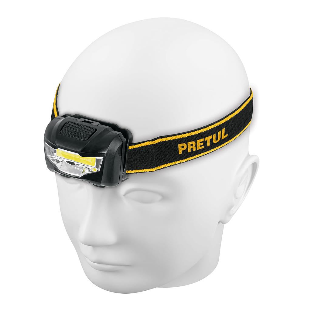 LINTERNA P/CABEZA 3LED S/PILA AAA PRETUL