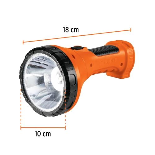 LINTERNA PLASTI RECARG 40LUM 9LEDS TRUPE
