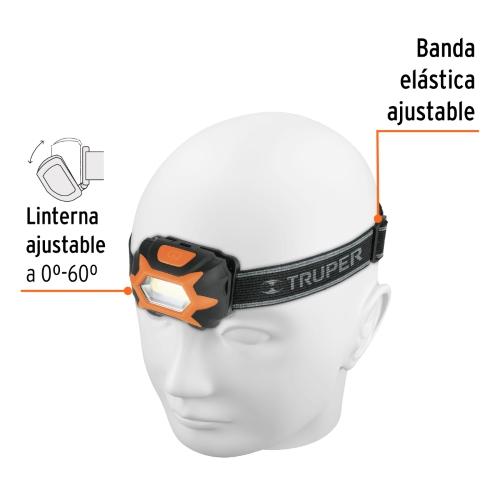 LINTERNA PLASTICA DE CABEZA TRUPER