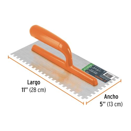 LLANA 11 X 15 DENT.CUAD.MGO.PLAST TRUPER