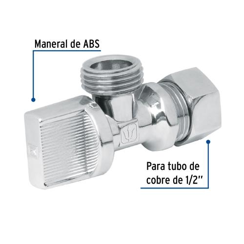 LLAVE ANGULAR COMPACTA 1/4 VUEL T/BARRIL
