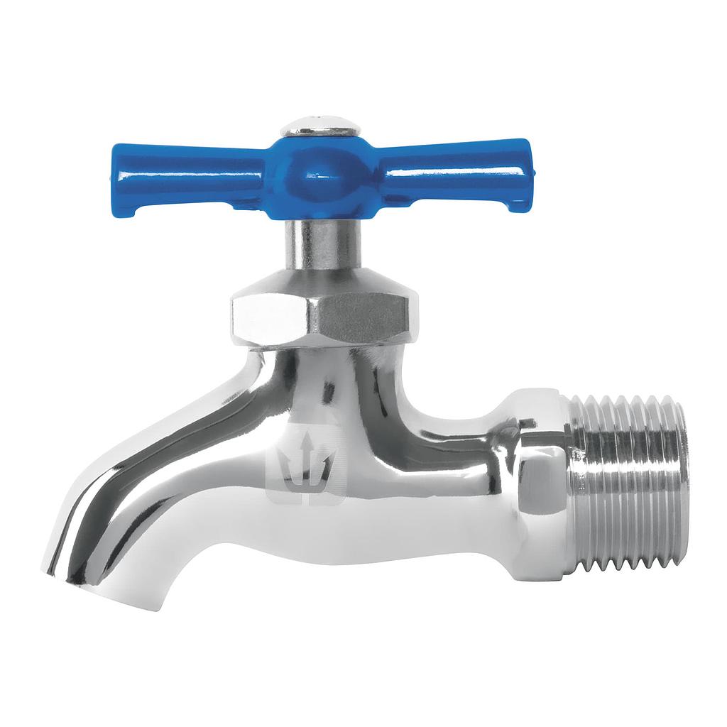 LLAVE DE NARIZ 135g DE LATON CROMADO ENTRADA DE 1/2" FOSET