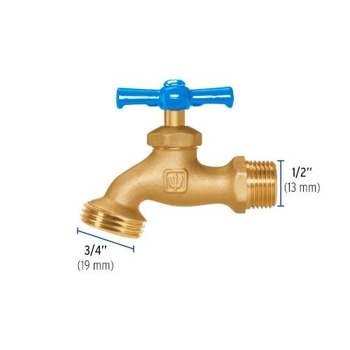 LLAVE PARA MANGUERA DE LATON 140G  1/2 Plg. GRANEL FOSET