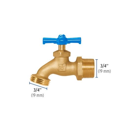 LLAVE PARA MANGUERA LATON 3/4 FOSET