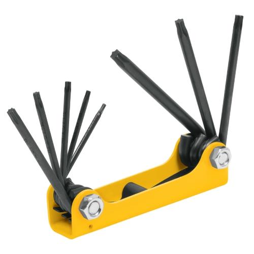 JUEGO DE 8 LLAVES TORX TIPO NAVAJA  LÁMINA  A GRANEL  PRETUL