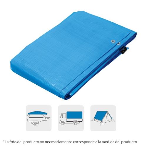LONA REFORZADA 2MX3M TRUPER COLOR AZUL