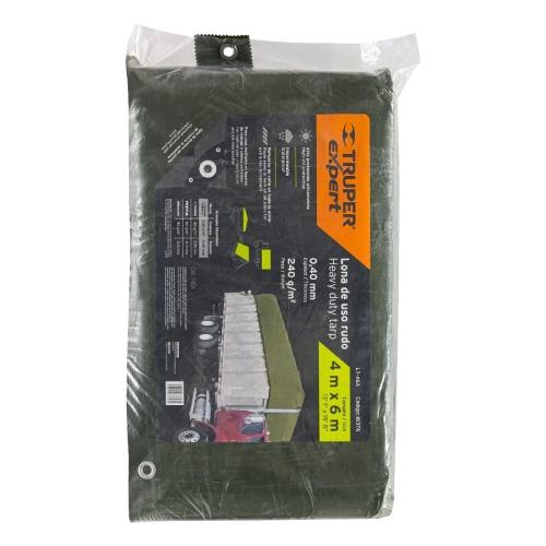 LONA USO RUDO VERDE OLIVO 4X6M TRUPER