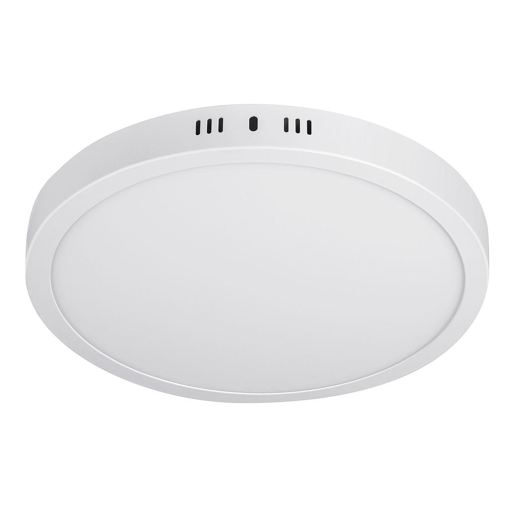 LUMINARIO LED TIPO PLAFON 24 W REDONDO LUZ CALIDA BLANCO