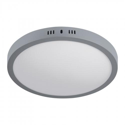 LUMINARIO REDONDO TIPO PLAFON LED 24W GRIS VOLTECK