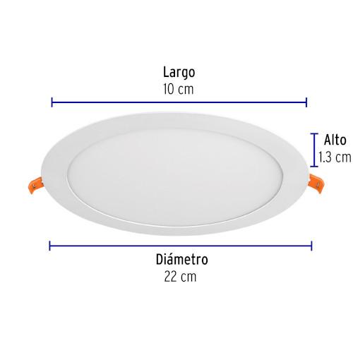 LUMINARIO ULTRADE REDON P/EMP 18W LUZDIA