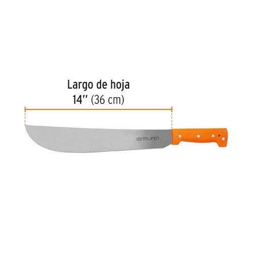 MACHETE ESTANDAR 14 CACHA NARANJA TRUPE