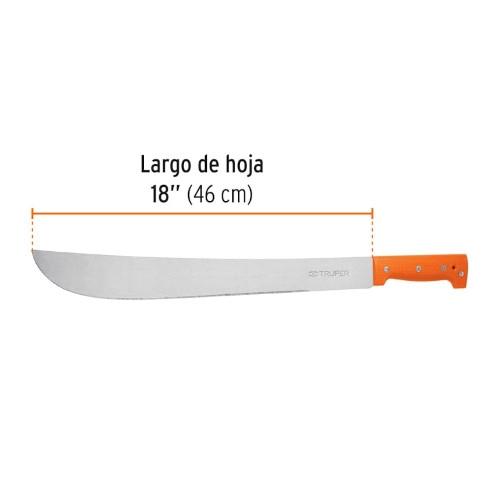 MACHETE ESTANDAR 18 EN BOLSA TRUPER